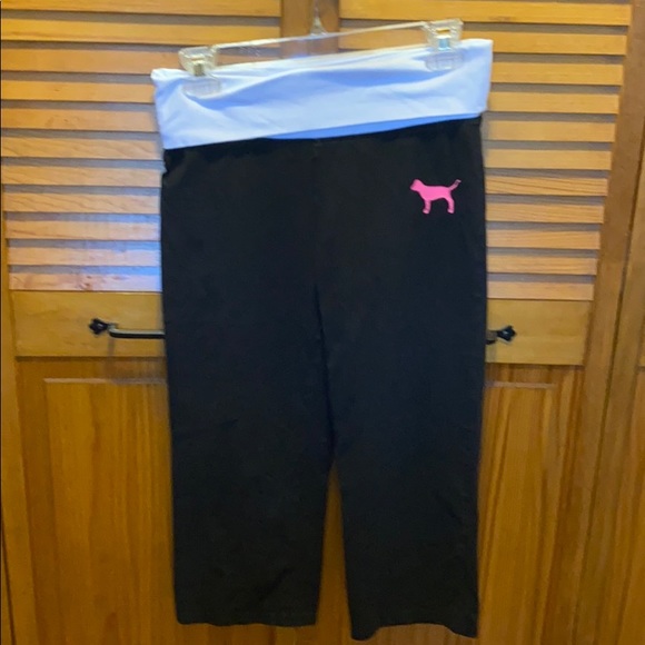EUC / VS Pink crop yoga pants - Picture 1 of 5